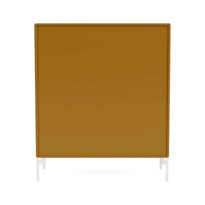 Montana Cover Cabinet With Legs, Amber/Snow White
