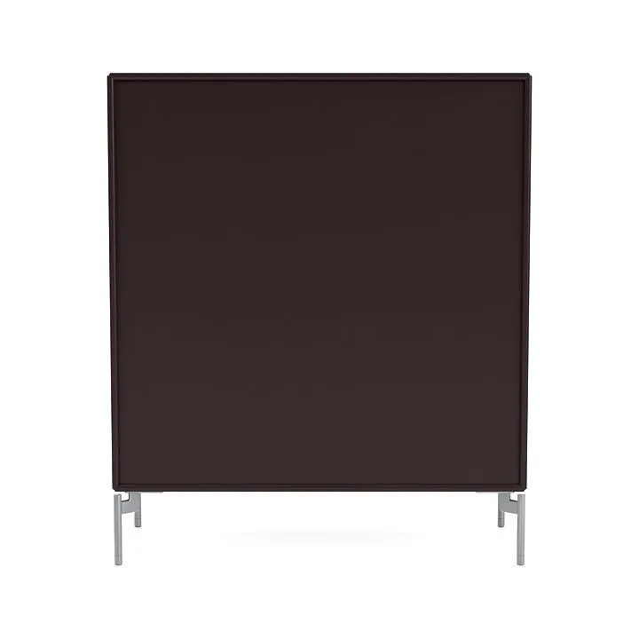 Montana Cover Cabinet With Legs, Balsamic/Matt Chrome