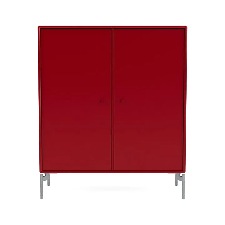 Montana Cover Cabinet With Legs, Beetroot/Matt Chrome