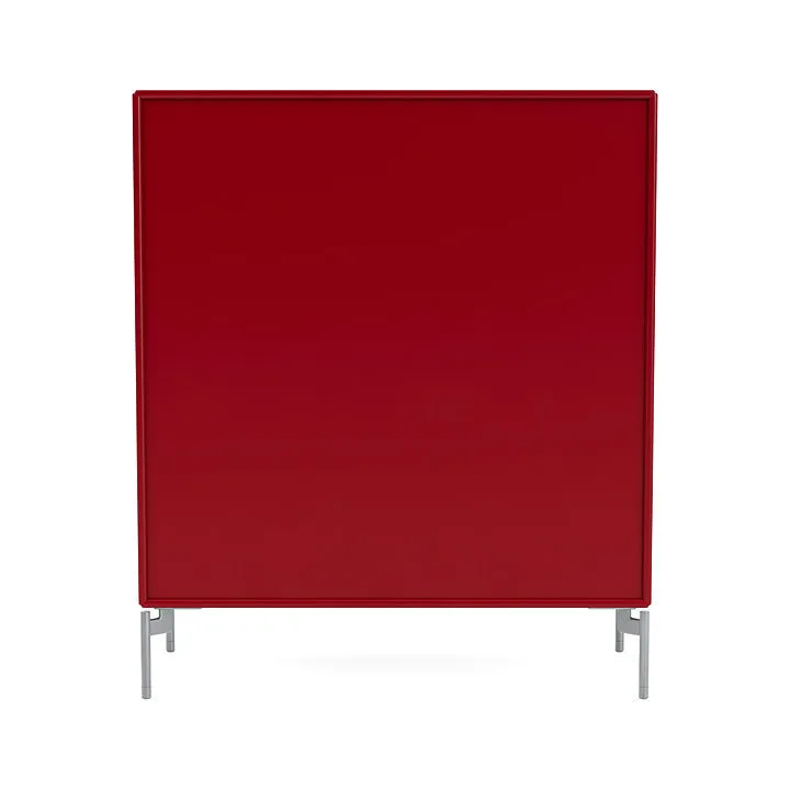 Montana Cover Cabinet With Legs, Beetroot/Matt Chrome