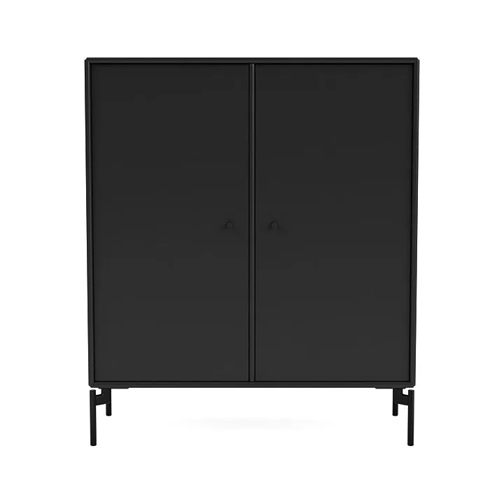 Montana Cover Cabinet With Legs, Black/Black