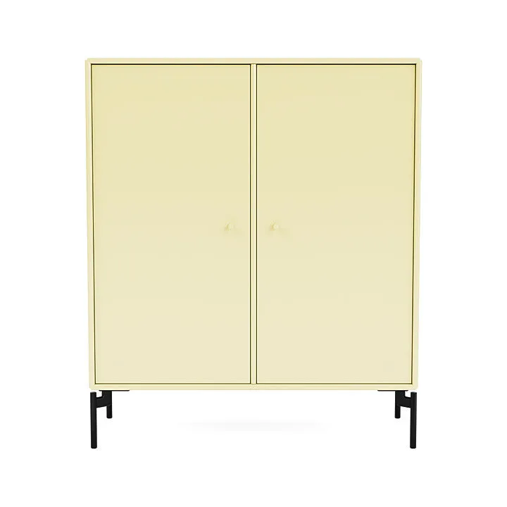Montana Cover Cabinet With Legs, Camomile/Black