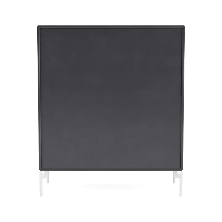 Montana Cover Cabinet With Legs, Carbon Black/Snow White