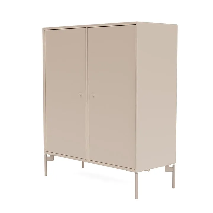 Montana Cover Cabinet With Legs, Clay/Mushroom