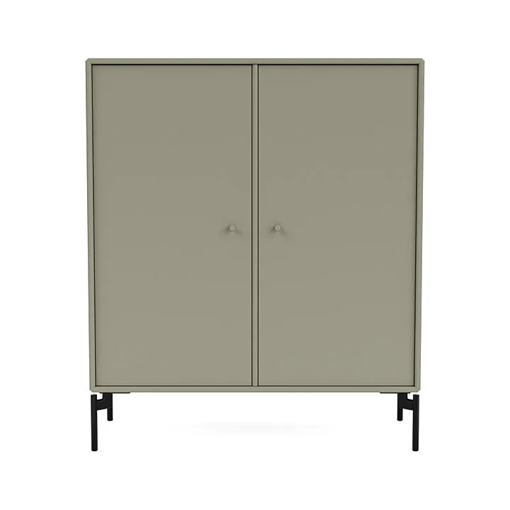 Montana Cover Cabinet With Legs, Fennel/Black