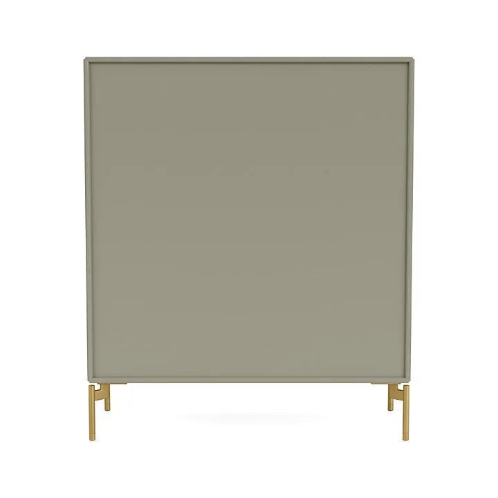 Montana Cover Cabinet With Legs, Fennel/Brass