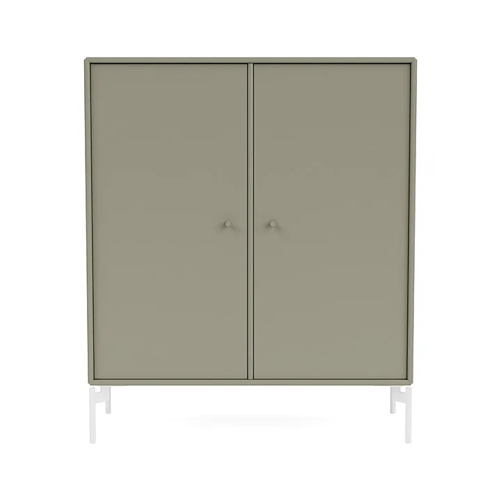 Montana Cover Cabinet With Legs, Fennel/Snow White