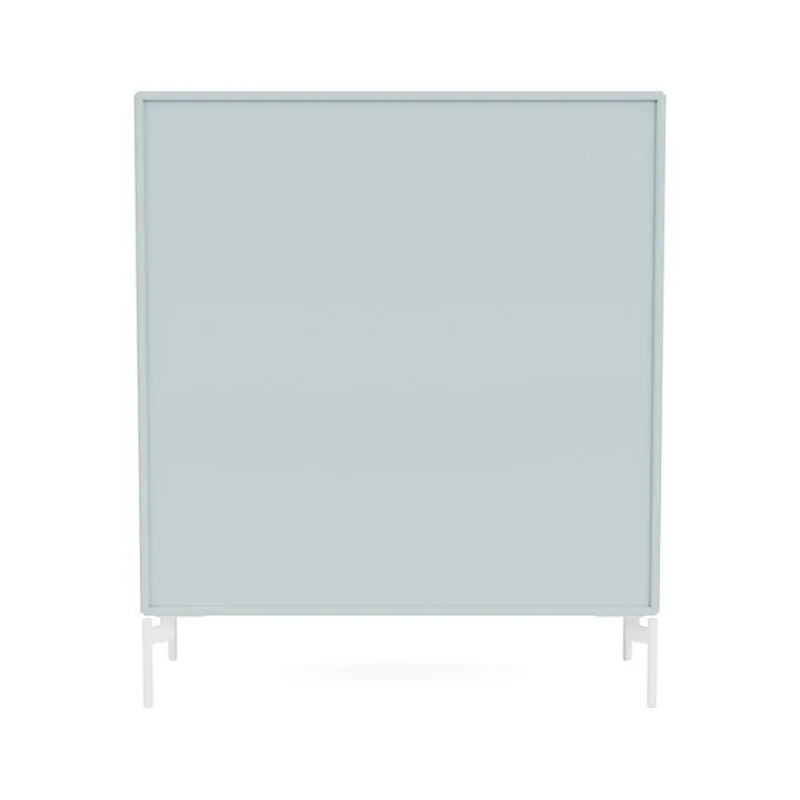 Montana Cover Cabinet With Legs, Flint/Snow White