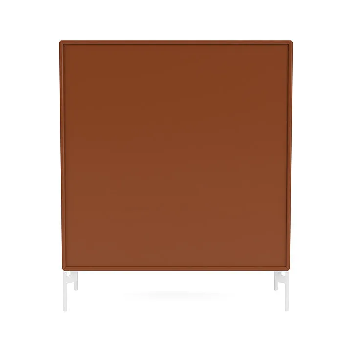 Montana Cover Cabinet With Legs, Hazelnut/Snow White