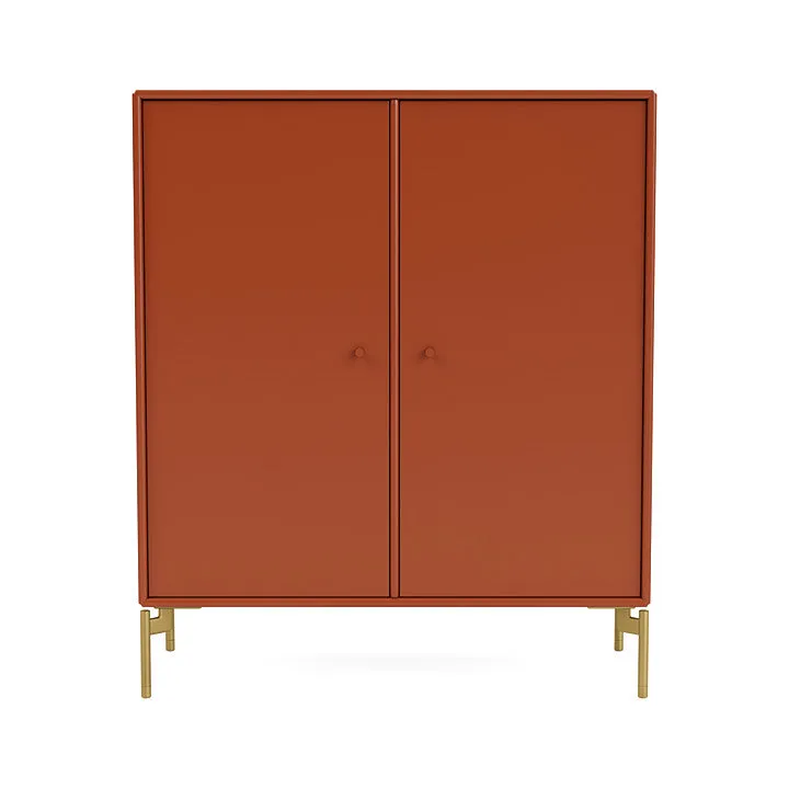 Montana Cover Cabinet With Legs, Hokkaido/Brass