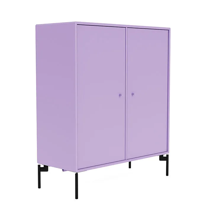 Montana Cover Cabinet With Legs, Iris/Black