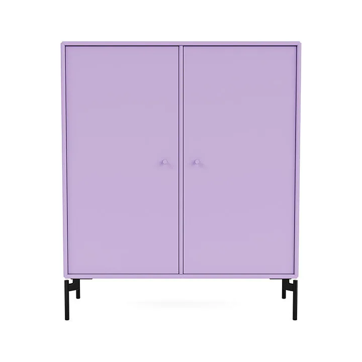 Montana Cover Cabinet With Legs, Iris/Black
