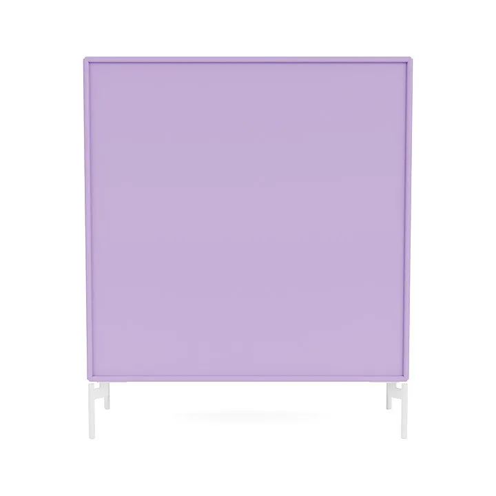 Montana Cover Cabinet With Legs, Iris/Snow White