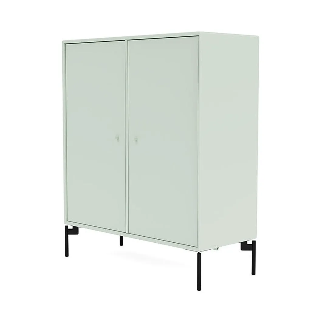 Montana Cover Cabinet With Legs, Mist/Black