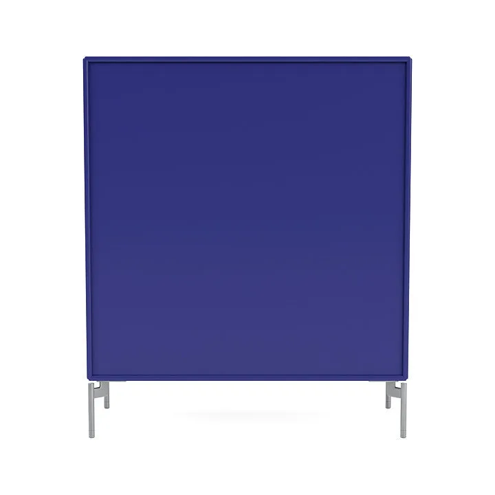 Montana Cover Cabinet With Legs, Monarch Blue/Matt Chrome