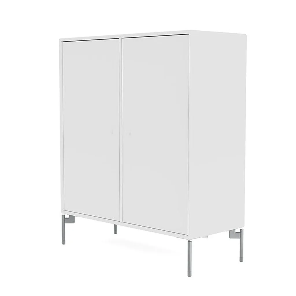 Montana Cover Cabinet With Legs, New White/Matt Chrome