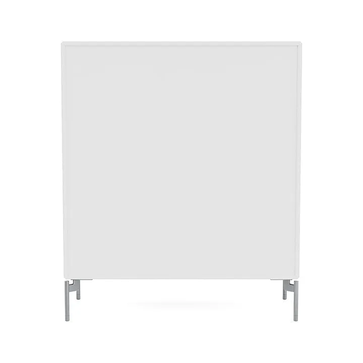 Montana Cover Cabinet With Legs, New White/Matt Chrome