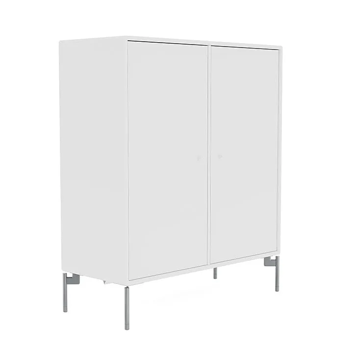 Montana Cover Cabinet With Legs, New White/Matt Chrome
