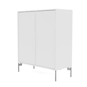 Montana Cover Cabinet With Legs, New White/Matt Chrome