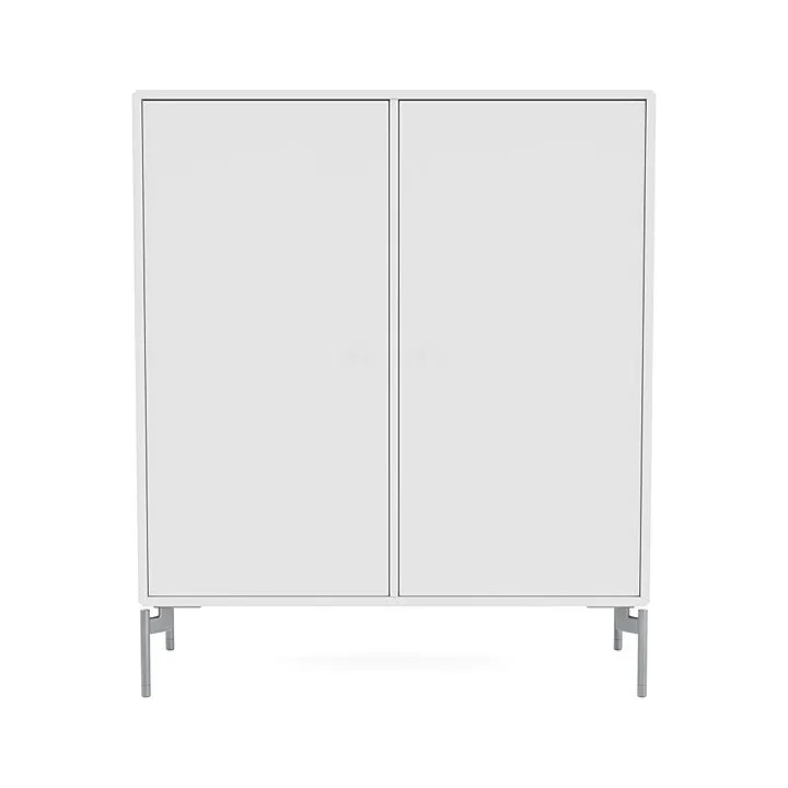 Montana Cover Cabinet With Legs, New White/Matt Chrome
