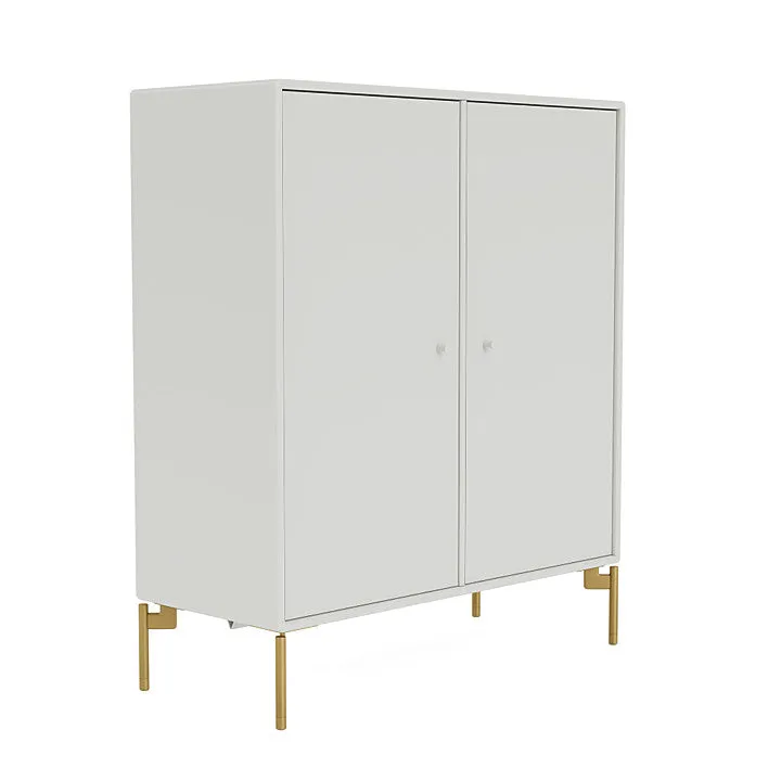 Montana Cover Cabinet With Legs, Nordic/Brass