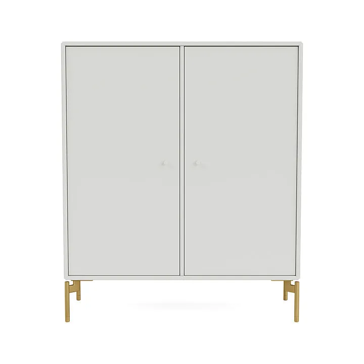 Montana Cover Cabinet With Legs, Nordic/Brass
