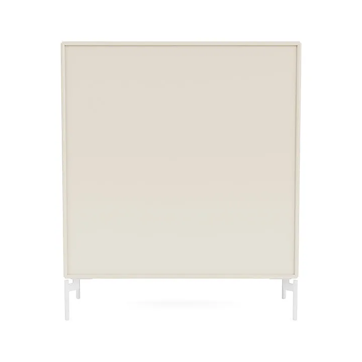 Montana Cover Cabinet With Legs, Oat/Snow White