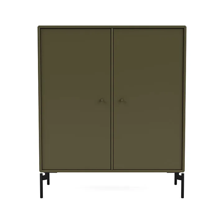 Montana Cover Cabinet With Legs, Oregano/Black