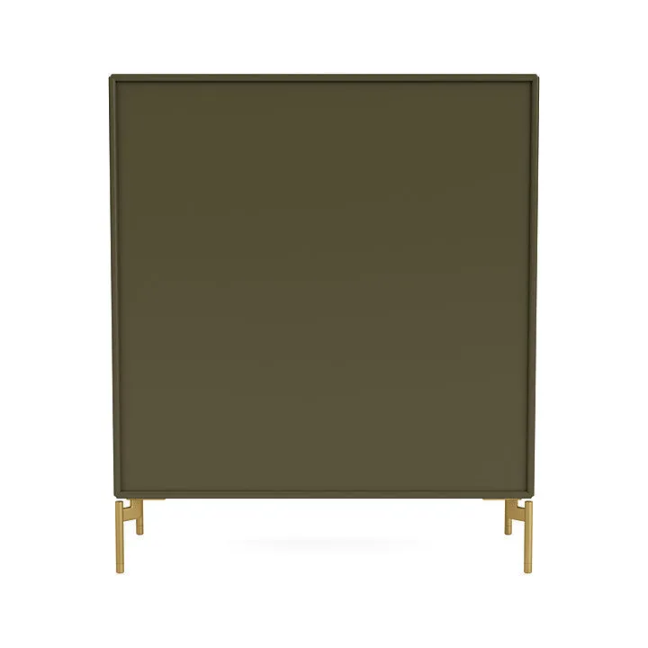 Montana Cover Cabinet With Legs, Oregano/Brass