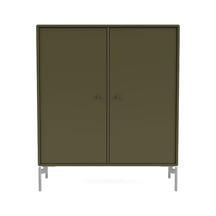 Montana Cover Cabinet With Legs, Oregano/Matt Chrome