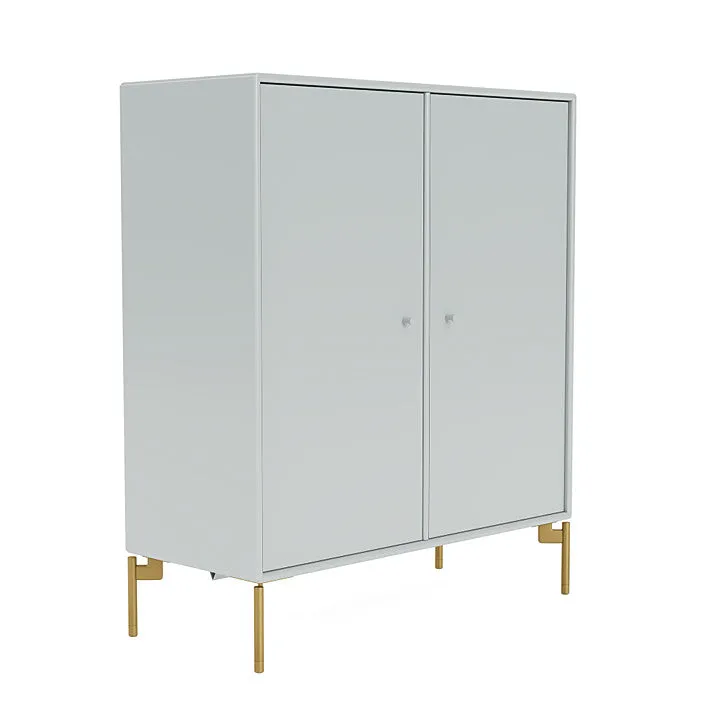 Montana Cover Cabinet With Legs, Oyster/Brass