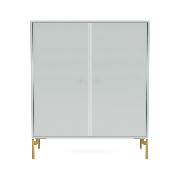 Montana Cover Cabinet With Legs, Oyster/Brass