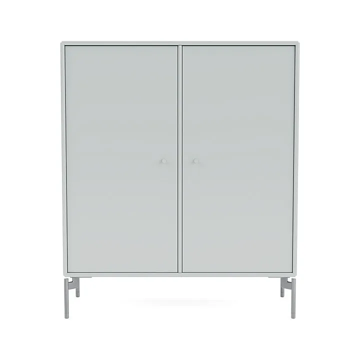 Montana Cover Cabinet With Legs, Oyster/Matt Chrome