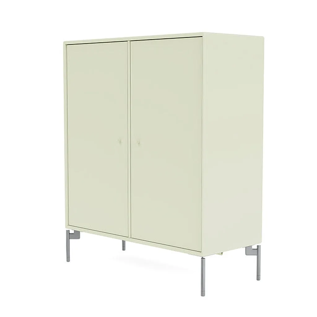 Montana Cover Cabinet With Legs, Pomelo/Matt Chrome