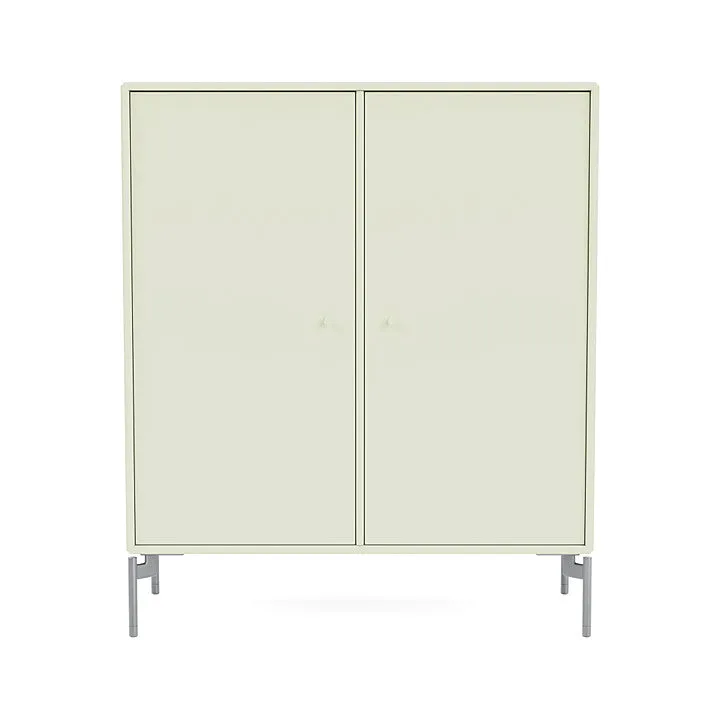 Montana Cover Cabinet With Legs, Pomelo/Matt Chrome