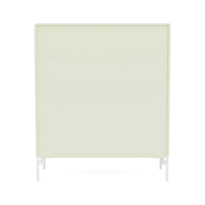 Montana Cover Cabinet With Legs, Pomelo/Snow White