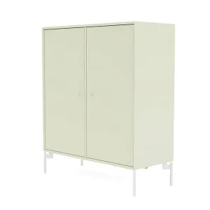 Montana Cover Cabinet With Legs, Pomelo/Snow White