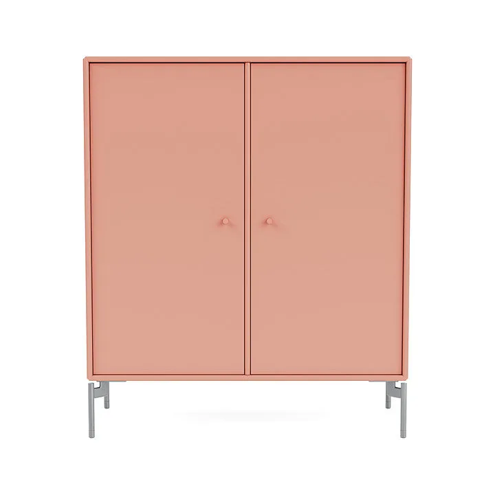 Montana Cover Cabinet With Legs, Rhubarb/Matt Chrome