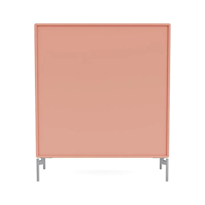 Montana Cover Cabinet With Legs, Rhubarb/Matt Chrome