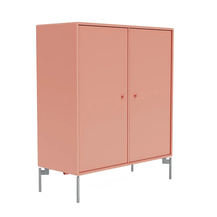 Montana Cover Cabinet With Legs, Rhubarb/Matt Chrome
