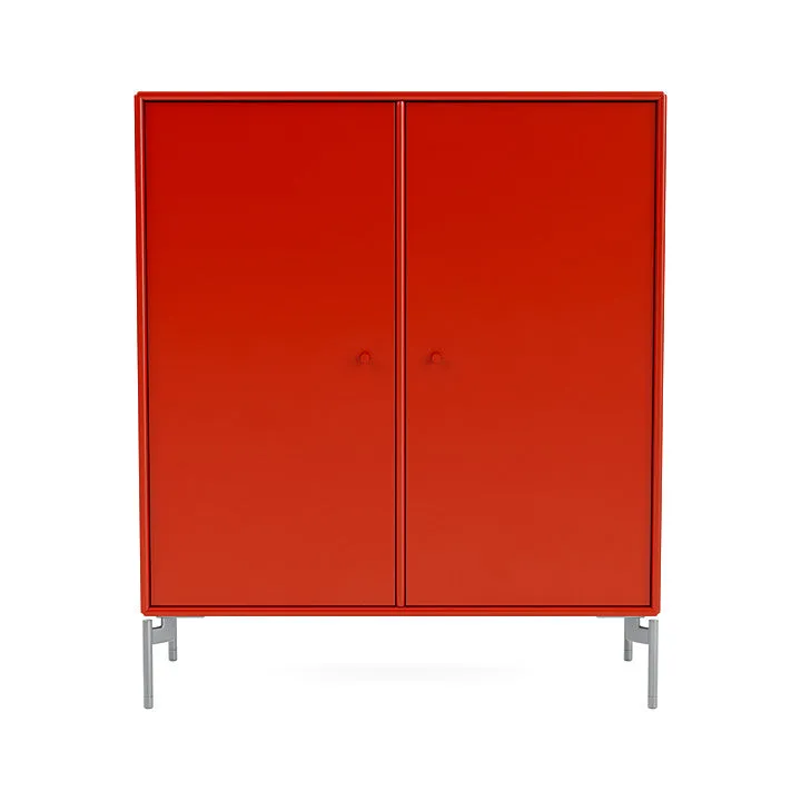 Montana Cover Cabinet With Legs, Rosehip/Matt Chrome