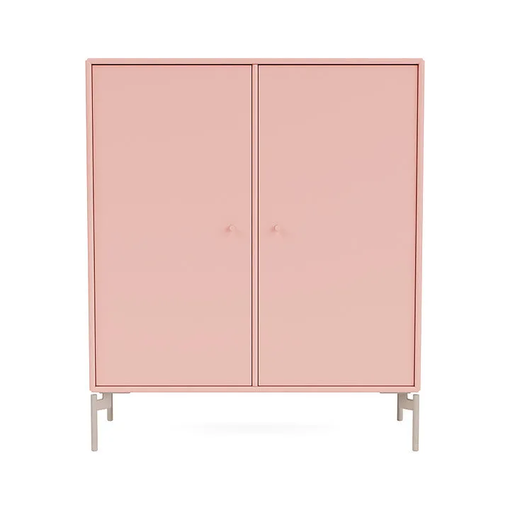 Montana Cover Cabinet With Legs, Ruby/Mushroom