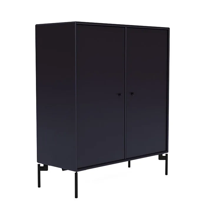 Montana Cover Cabinet With Legs, Shadow/Black