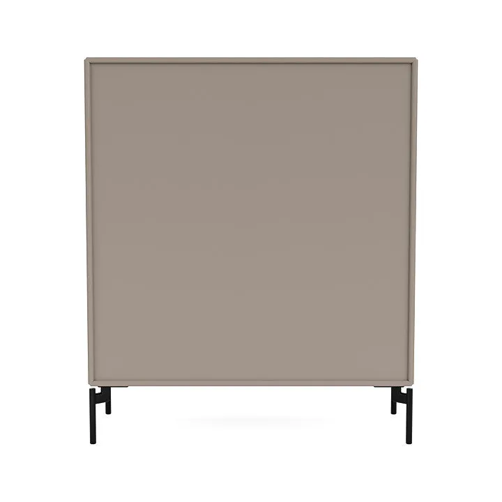 Montana Cover Cabinet With Legs, Truffle/Black