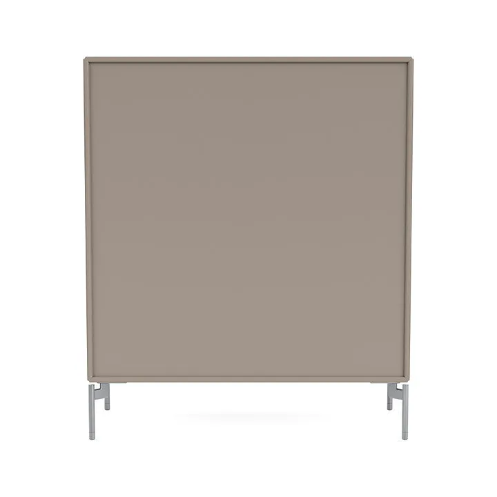 Montana Cover Cabinet With Legs, Truffle/Matt Chrome