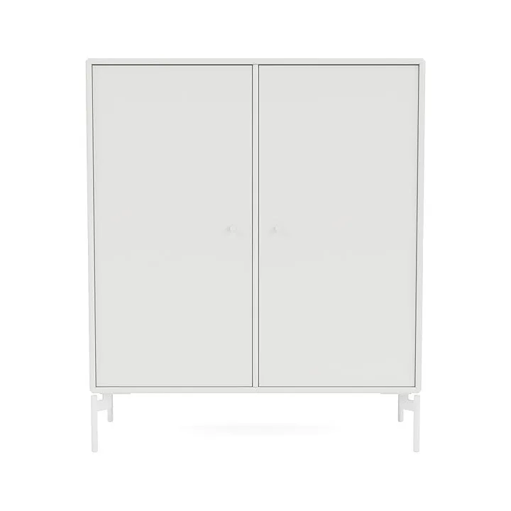 Montana Cover Cabinet With Legs, White/Snow White