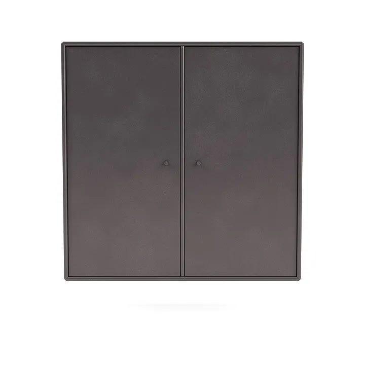 Montana Cover Cabinet With Suspension Rail, Coffee Brown