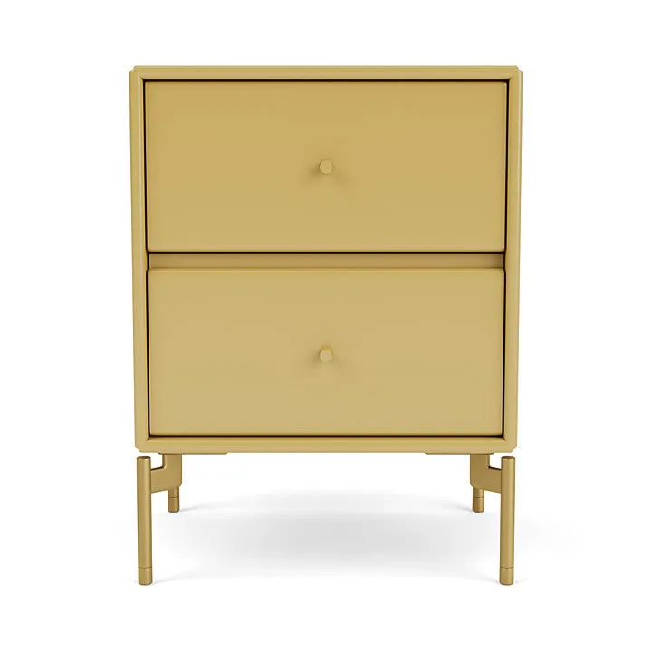 Montana Drift Drawer Module With Legs, Cumin/Brass