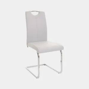 Naples - Cantilever Dining Chair In Faux Leather