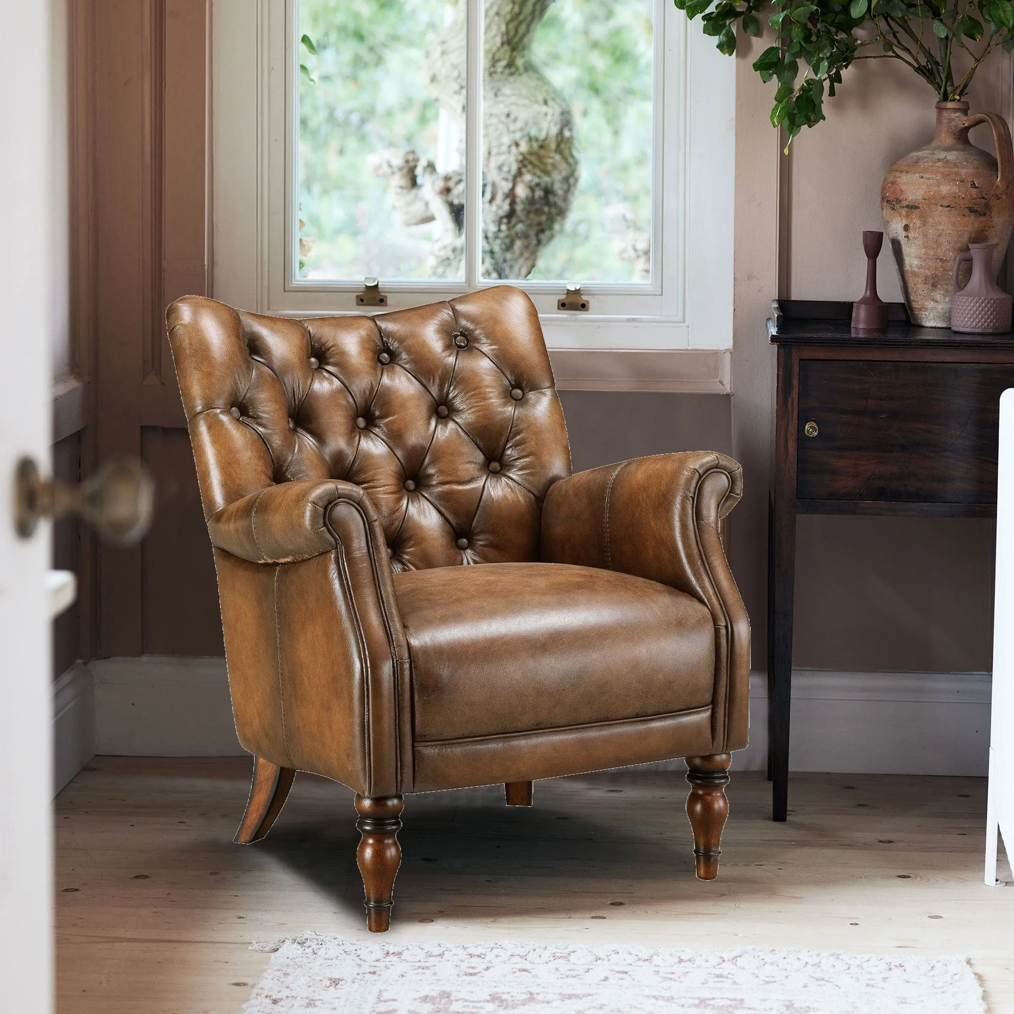 Norton - Accent Chair In Leather